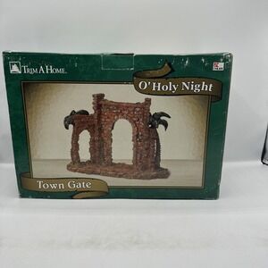 Trim A Home O' Holy Night Christmas Village Town Gate Vintage